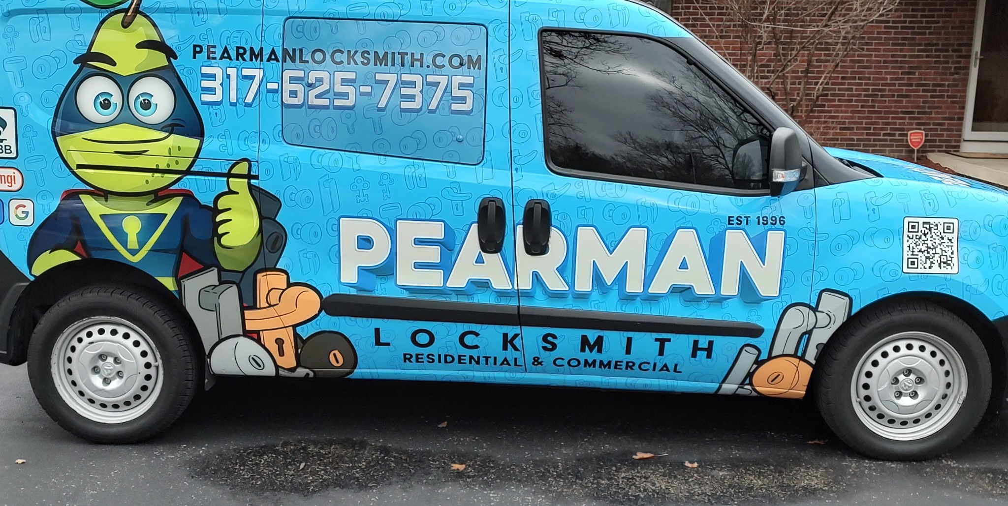 Pearman Locksmith service truck in Indianapolis